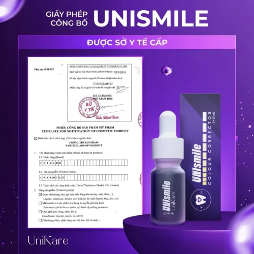 Tinh chất Unismile Unikare dạng nhỏ giọt 10ml cho răng
