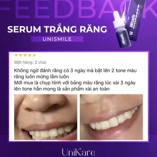 Tinh chất Unismile Unikare dạng nhỏ giọt 10ml cho răng
