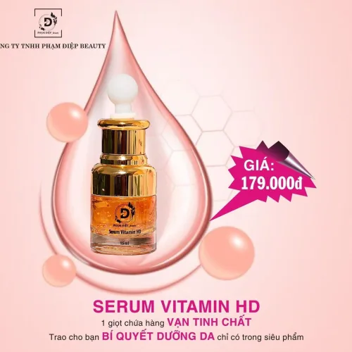 Serum Vitamin HD Phạm Điệp Beauty 15ml cấp ẩm, làm sáng da