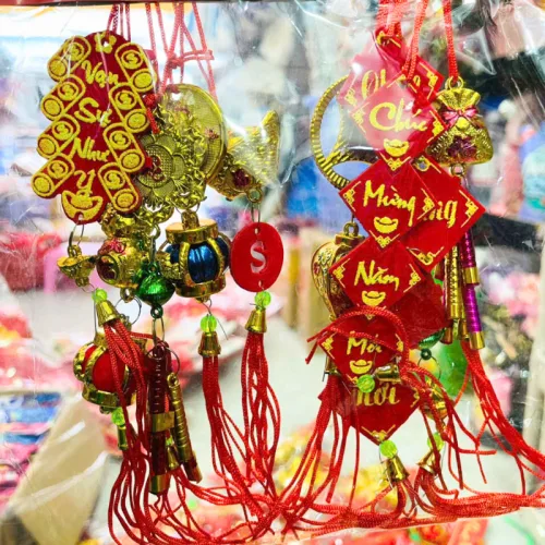 Bộ 10 Dây Liễn Treo Cây, Trang Trí Nhà Dịp Tết