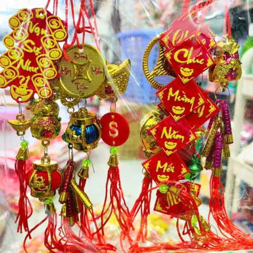 Bộ 10 Dây Liễn Treo Cây, Trang Trí Nhà Dịp Tết