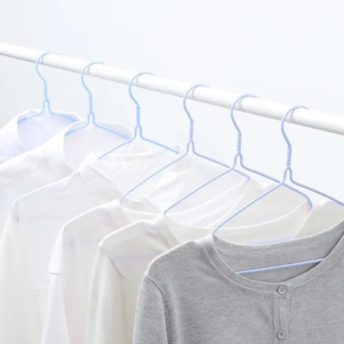 Bộ 20 Móc Quần Áo Người Lớn Kích Thước 20x39cm Xanh/Hồng