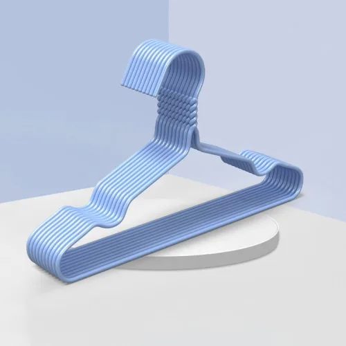 Bộ 20 Móc Quần Áo Người Lớn Kích Thước 20x39cm Xanh/Hồng