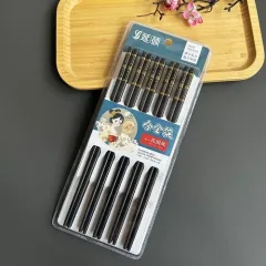 Bộ 10 đôi đũa 3 sọc chống trơn trượt dài 24cm