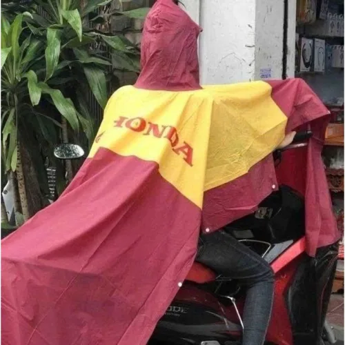 Áo mưa cánh dơi Honda polyester chống thấm nước, 2 chiếc