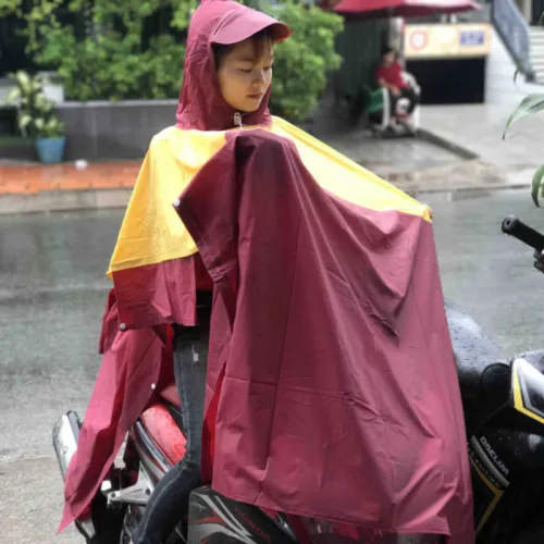 Áo mưa cánh dơi Honda polyester chống thấm nước, 2 chiếc