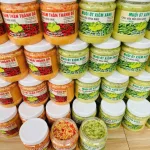 Bộ đôi muối chấm Thần Thánh Đỏ và Ớt Xiêm Xanh 500g