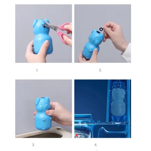 Nguồn hàng sỉ set 2 Lọ Heo Thả Bồn Cầu Diệt Khuẩn Siêu Sạch Tiết Kiệm 10x5.5cm