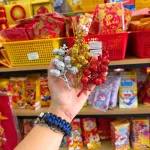 Bộ kim tuyến trang trí Tết gồm 2 nhánh kích thước nhỏ