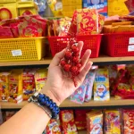 Bộ kim tuyến trang trí Tết gồm 2 nhánh kích thước nhỏ