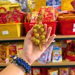 Bộ kim tuyến trang trí Tết gồm 2 nhánh kích thước nhỏ