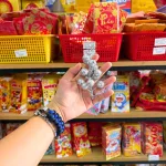 Bộ kim tuyến trang trí Tết gồm 2 nhánh kích thước nhỏ