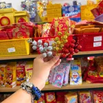 Bộ kim tuyến trang trí Tết gồm 2 nhánh kích thước nhỏ