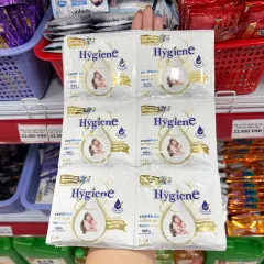 Bộ 24 gói nước xả vải Hygiene màu trắng tinh chất sữa đậm đặc 20ml