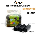 Bộ 3 cuộn túi rác TAHUFA kích thước 15x4.5x13cm