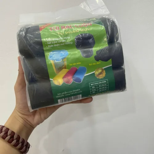 Bộ 3 cuộn túi rác TAHUFA kích thước 15x4.5x13cm