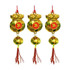 Nguồn hàng sỉ set 3 Dây Túi Tiền Phúc Lộc Tài Treo Cây Trang Trí Tết
