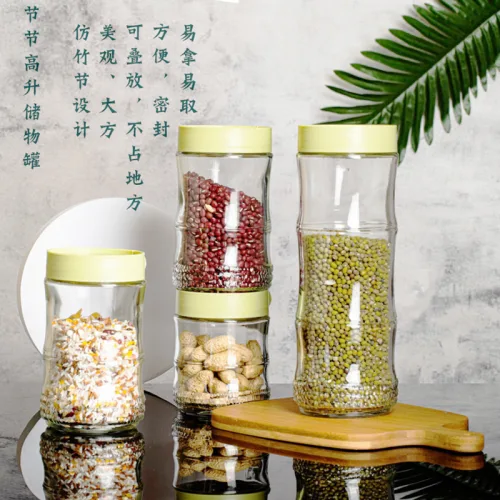 Bộ 3 lọ thủy tinh cao cấp đựng thực phẩm dung tích 400ml, 570ml và 1000ml