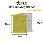 Nguồn hàng sỉ set 4 Miếng Rửa Bát Cọ Xoong Nồi Bọt Biển