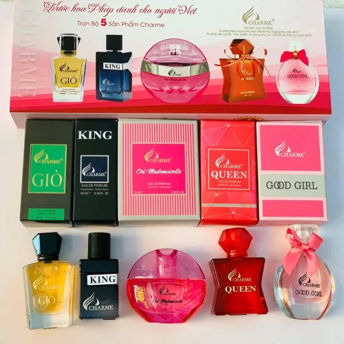 Bộ 5 chai nước hoa mini Charme, mỗi chai 10ml
