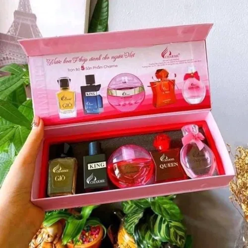 Bộ 5 chai nước hoa mini Charme, mỗi chai 10ml