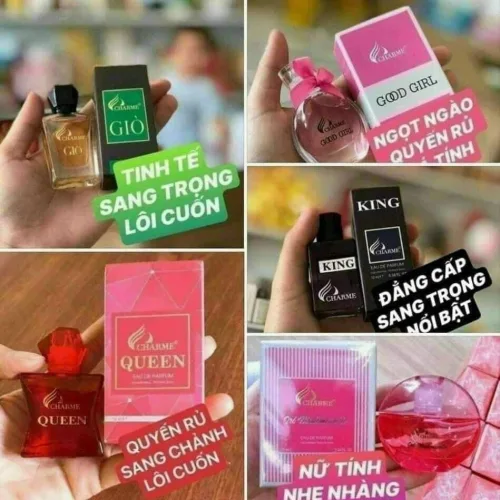 Bộ 5 chai nước hoa mini Charme, mỗi chai 10ml