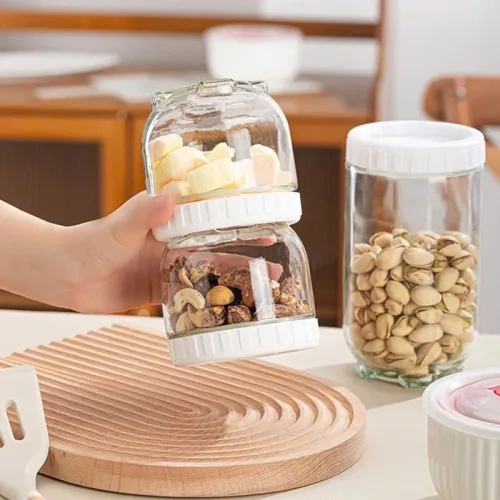 Bộ 5 lọ thủy tinh đựng đồ khô, dung tích 450, 900 và 1400 ml
