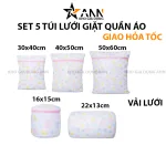 Bộ 5 túi lưới giặt quần áo dùng cho máy giặt