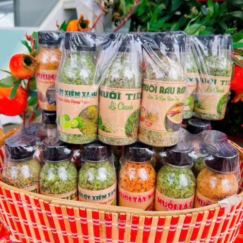 Shop sỉ set 6 Hũ Muối Lục Vị - Hủ Muối Thơm Ngon Hũ/100g