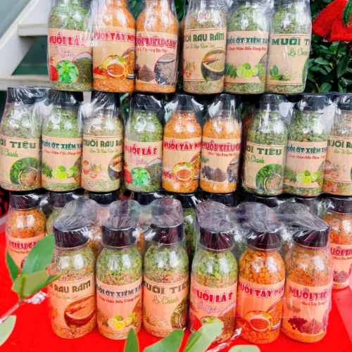 Shop sỉ set 6 Hũ Muối Lục Vị - Hủ Muối Thơm Ngon Hũ/100g