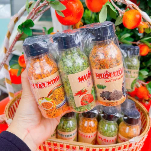 Shop sỉ set 6 Hũ Muối Lục Vị - Hủ Muối Thơm Ngon Hũ/100g