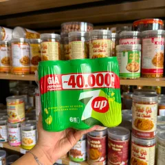 Lốc 6 lon nước ngọt 7Up, 320 ml mỗi lon