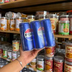 Nước ngọt Pepsi dạng lon, bộ 6 lon dung tích 390ml/lon