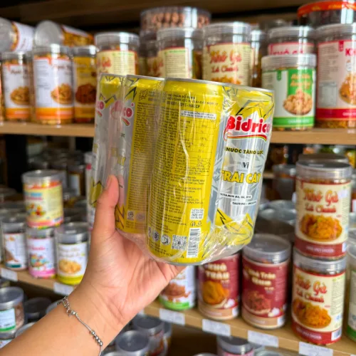 Shop sỉ set 6 Lon Nước Tăng Lực Bidrico Vị Trái Cây - Nước Ngọt Bidrico Trái Cây (325ml/Lon)