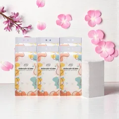 Khăn giấy rút treo tường Top Gia 4 lớp đa năng, bộ 6 túi x 1280 tờ, 34x8x16cm