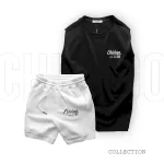 Chỗ sỉ set Bộ Nam Áo Ba Lỗ Phối Quần Short Thun In Logo Chữ Chicago