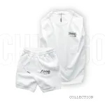 Chỗ sỉ set Bộ Nam Áo Ba Lỗ Phối Quần Short Thun In Logo Chữ Chicago
