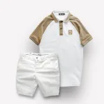 Nguồn hàng sỉ set Bộ Nam Áo Polo Cổ Bẻ Phối Màu Quần Short Kaki Rurumen Cao Cấp