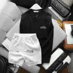 Shop sỉ set Bộ Nam Áo Thun 3 Lỗ In Chữ Margarita Cocktail Club + Quần Short Thun Chicago Cao Cấp