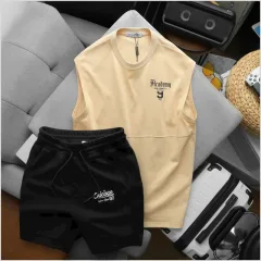 Chỗ sỉ set Bộ Nam Áo Thun Ba Lỗ & Quần Short Chicago In Chữ Phong Cách Trẻ Trung Năng Động Big Size