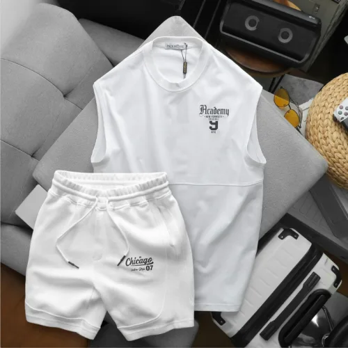Chỗ sỉ set Bộ Nam Áo Thun Ba Lỗ & Quần Short Chicago In Chữ Phong Cách Trẻ Trung Năng Động Big Size