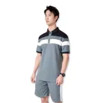Shop sỉ set Bộ Nam Áo Thun Cổ Bẻ Phối Màu + Quần Short Thun Thể Thao Cao Cấp (Big Size)