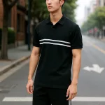Nơi lấy sỉ set Bộ Nam Áo Thun Cổ Bẻ Phối Sọc Trước Ngực + Quần Short Thun (Big Size)