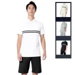 Nơi lấy sỉ set Bộ Nam Áo Thun Cổ Bẻ Phối Sọc Trước Ngực + Quần Short Thun (Big Size)