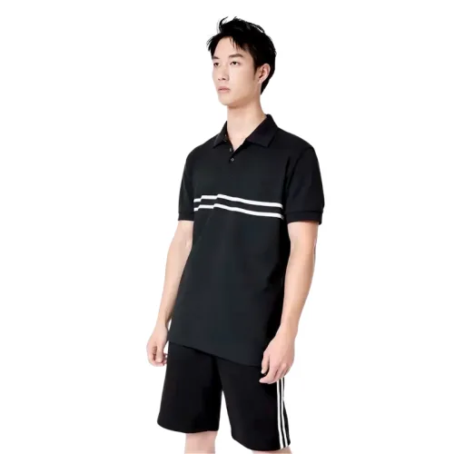 Nơi lấy sỉ set Bộ Nam Áo Thun Cổ Bẻ Phối Sọc Trước Ngực + Quần Short Thun (Big Size)