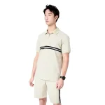 Nơi lấy sỉ set Bộ Nam Áo Thun Cổ Bẻ Phối Sọc Trước Ngực + Quần Short Thun (Big Size)
