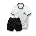 Chỗ sỉ set Bộ Nam Áo Thun Cổ Tròn In Chữ Enjoy The Process + Quần Short Thun Thể Thao Cao Cấp
