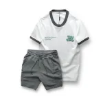 Chỗ sỉ set Bộ Nam Áo Thun Cổ Tròn In Chữ Enjoy The Process + Quần Short Thun Thể Thao Cao Cấp
