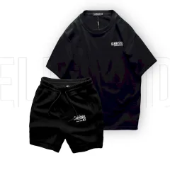 Chỗ sỉ set Bộ Nam Áo Thun Cổ Tròn Oversize In Chữ CLEGENDK Quần Short Thun