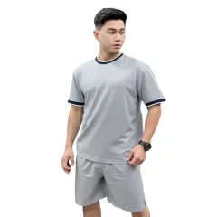 SBN140 Set Bộ Nam Áo Thun Cổ Tròn, Quần Short Thun Big Size